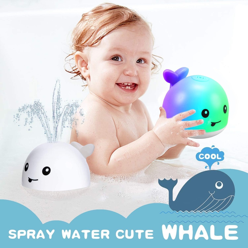 Juguete de ballena con spray para ducha Zhenduo
