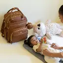 Mochila Pañalera de Cuero - BabbleRoo