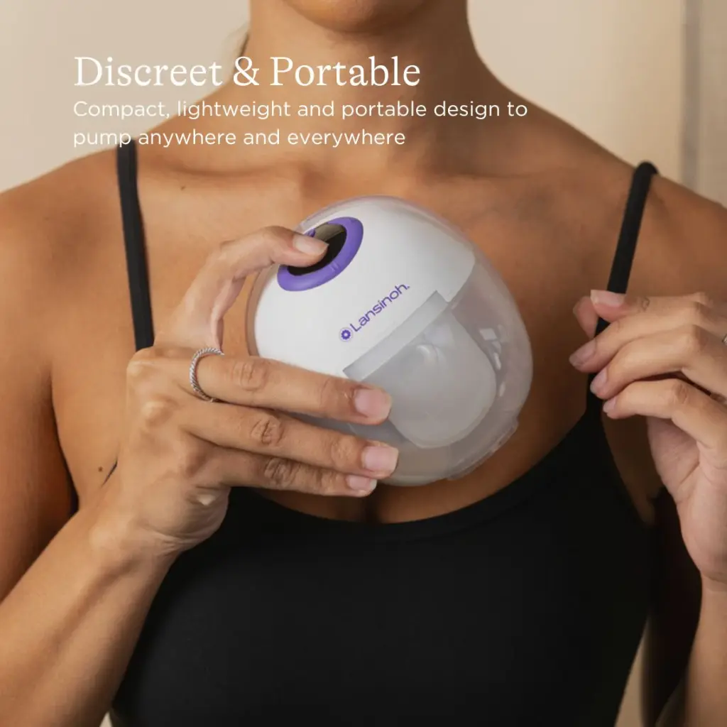 Extractor Discreet Duo de Leche Portátil Manos Libres - Lansinoh 