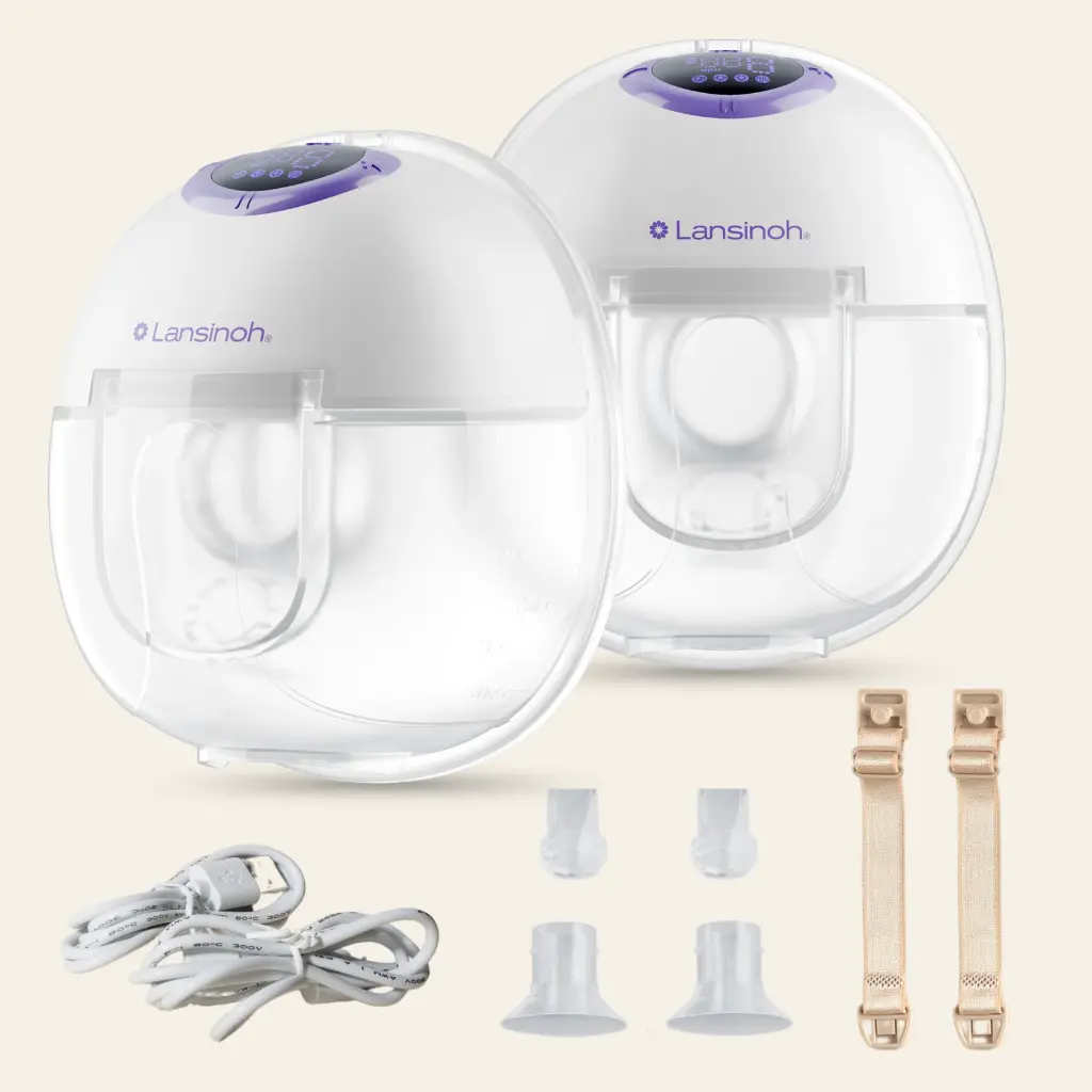 Extractor Discreet Duo de Leche Portátil Manos Libres - Lansinoh 