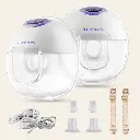 Extractor Discreet Duo de Leche Portátil Manos Libres - Lansinoh 