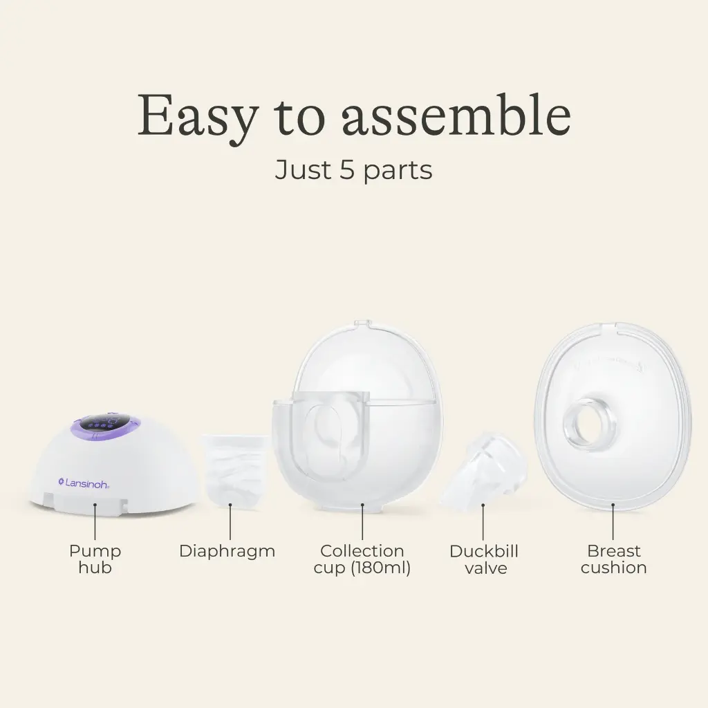 Extractor Discreet Duo de Leche Portátil Manos Libres - Lansinoh 