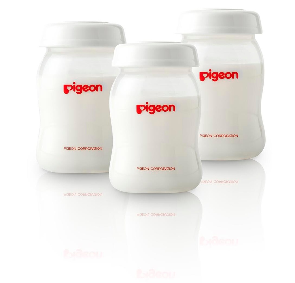 Botellas de Almacenamiento de Leche Materna Boca Ancha Pigeon