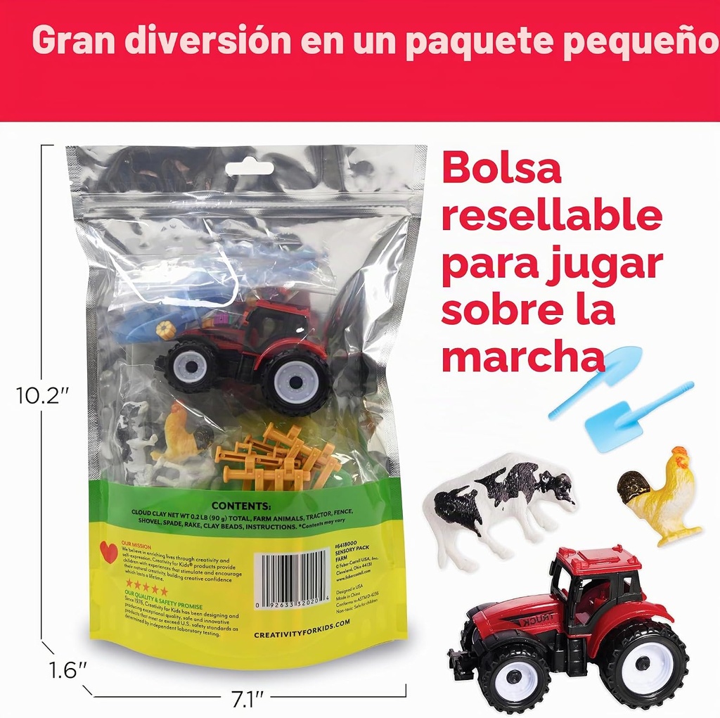 Paquete de granja Sensorial con Masilla Suave - Faber Castell