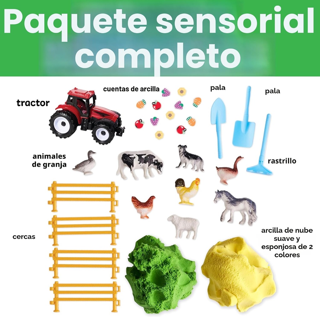 Paquete de granja Sensorial con Masilla Suave - Faber Castell