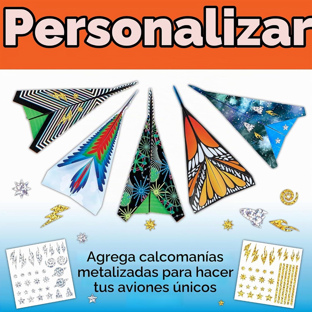Kit de 80 Aviones de Papel para Crear y Lanzar - Faber Castell