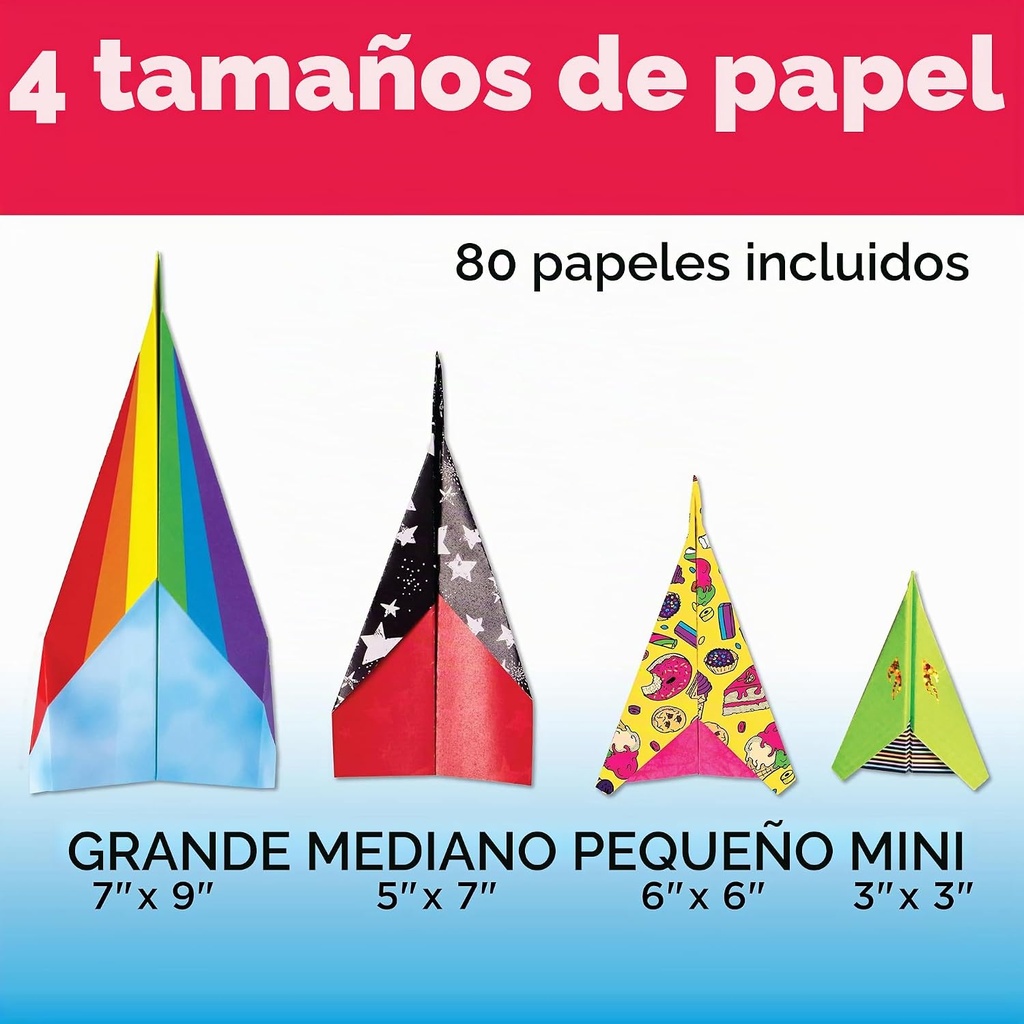 Kit de 80 Aviones de Papel para Crear y Lanzar - Faber Castell