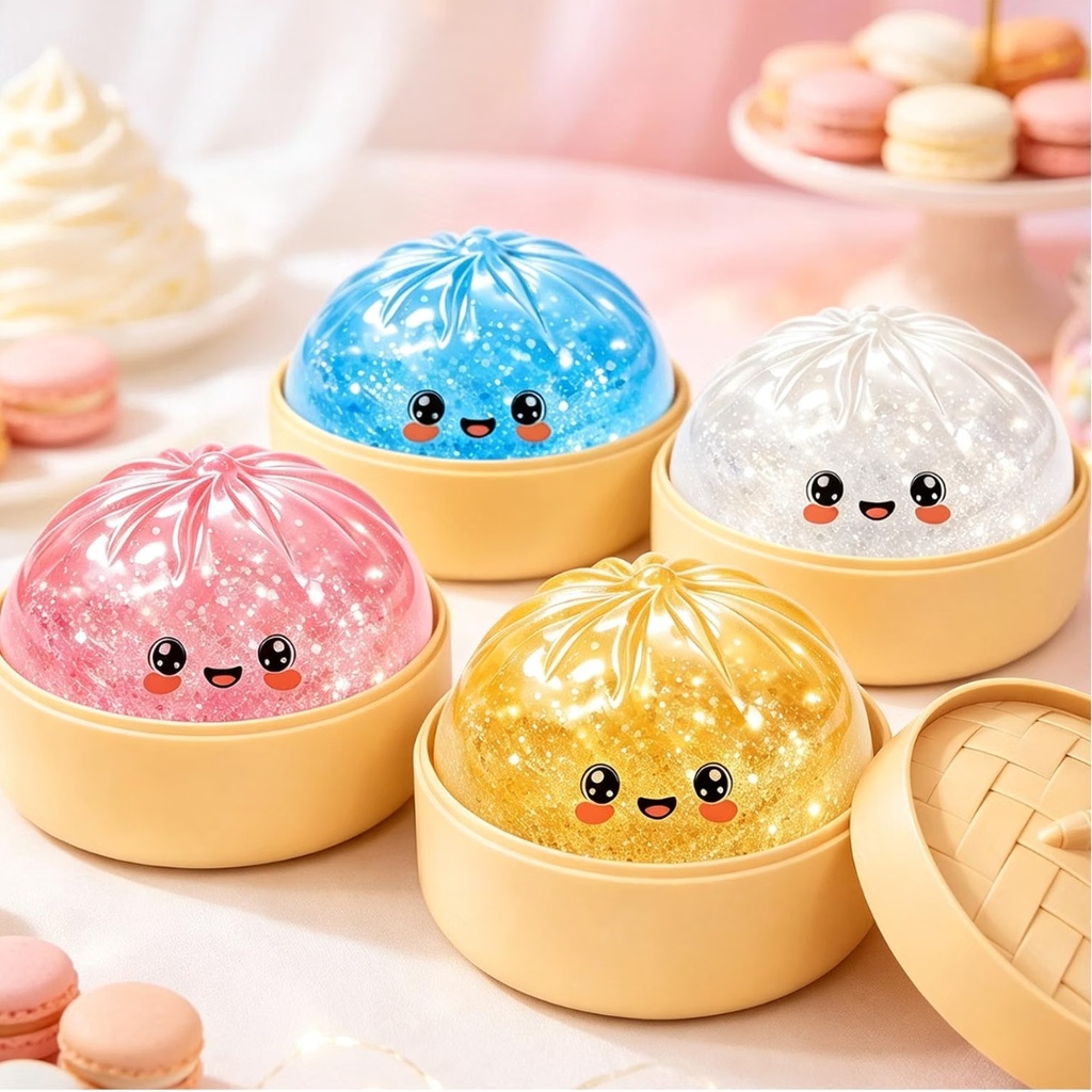 Squishy Antiestrés en Forma de Dumpling