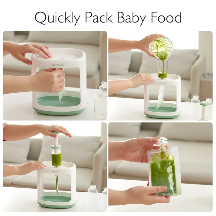 Máquina para Rellenar Bolsas de Comida para Bebé - Momcozy
