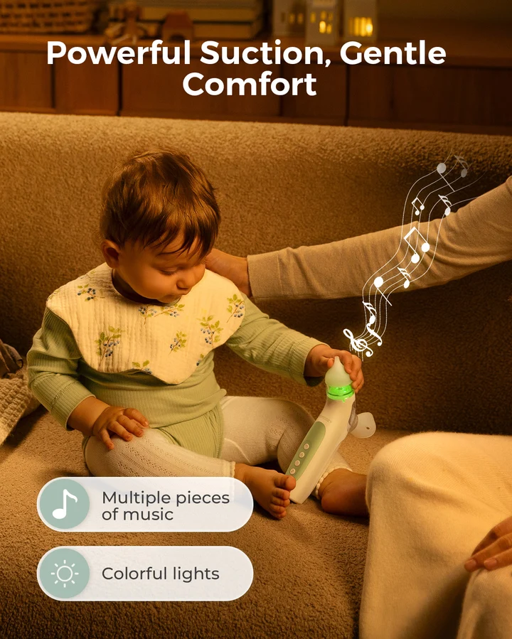 Aspirador Nasal Eléctrico 2 en 1 con Spray y Succión BreezyClear - Momcozy