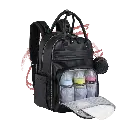 Mochila Pañalera de Cuero Vegano - BabbleRoo