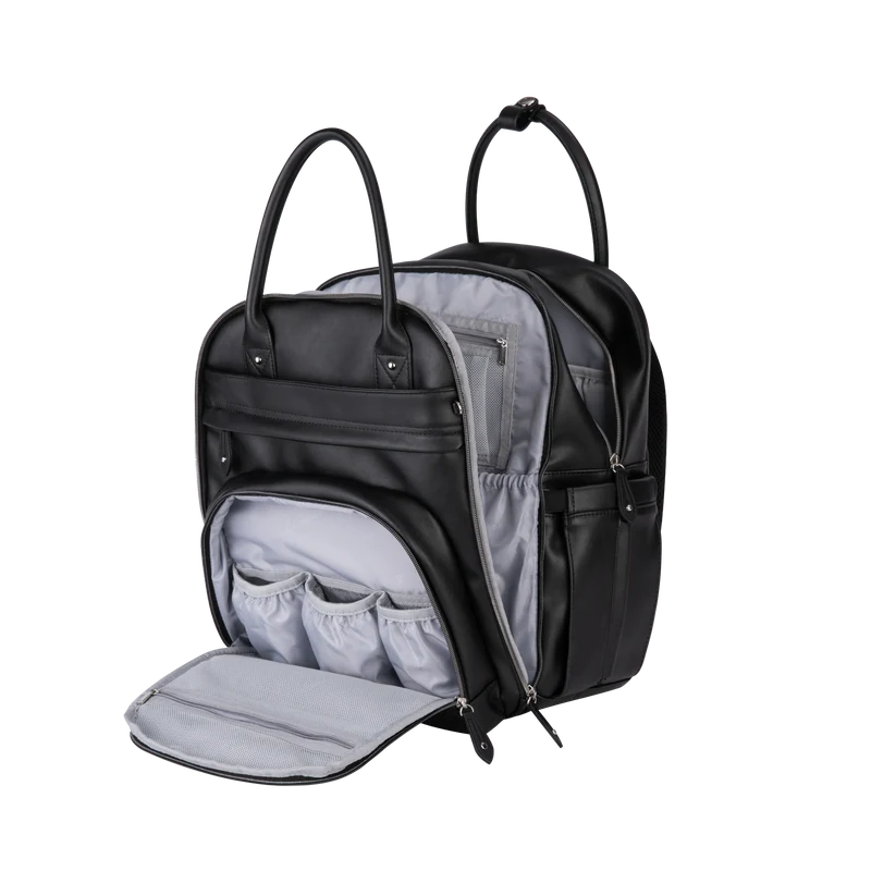 Mochila Pañalera de Cuero Vegano - BabbleRoo