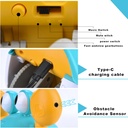 Juguete para fortalecer Tummy Time figura cangrejo aqua