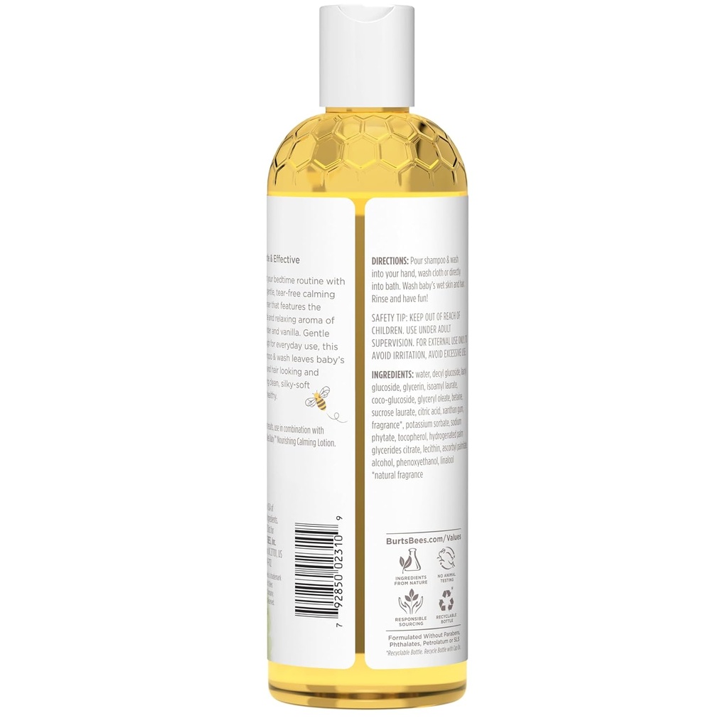 Shampoo de Burt's Bees de 12 onzas