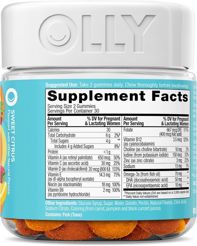 Gomitas multivitaminicas prenatales - Olly