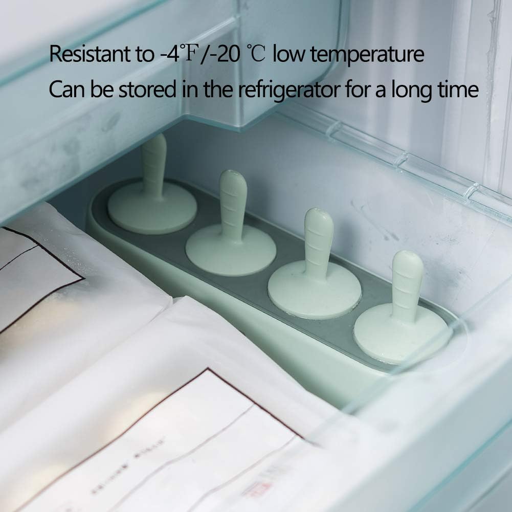 Juego de 4 moldes de paletas reutilizables