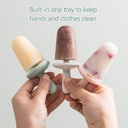 Juego de 4 moldes de paletas reutilizables