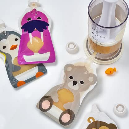 Máquina de bolsas de alimentos + 12 bolsas grandes - Squooshi