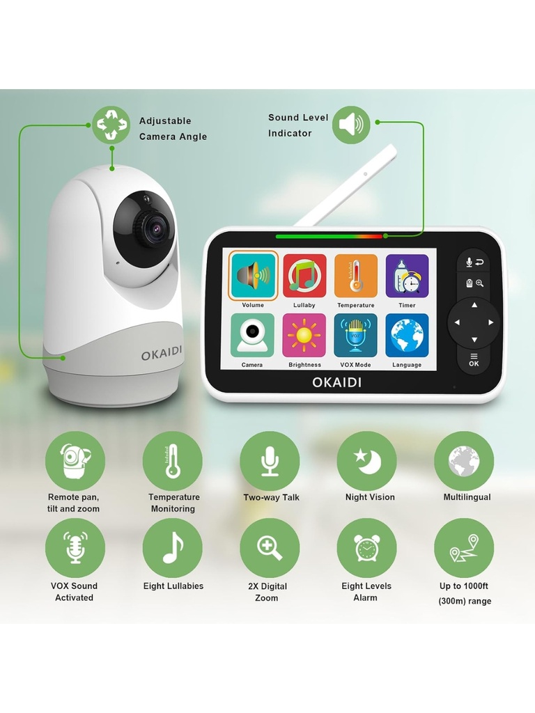 Monitor para bebe sin WiFi - Okaidi