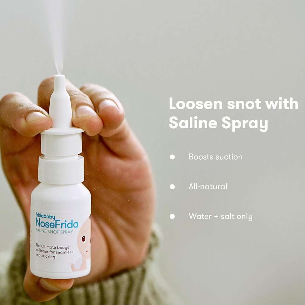 Aspirador nasal manual para bebé con solución salina