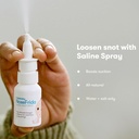 Aspirador nasal manual para bebé con solución salina