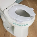 Asiento pegable para inodoro 
