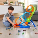 Pista de 4 bucles Hot Wheels