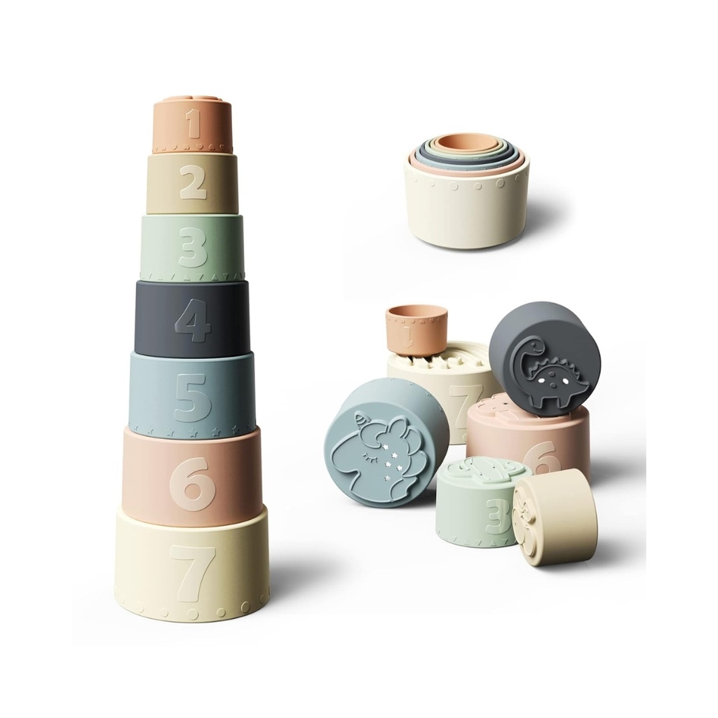 Juguete de tazas apilables Moonkie