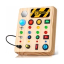 Juguete Montessori tablero de madera LED