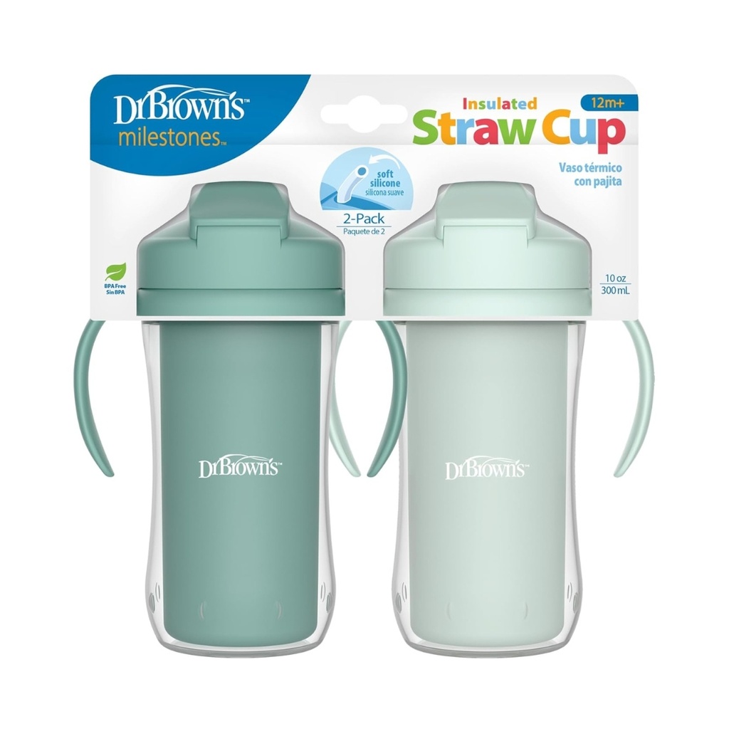 Vasos con pajilla Dr. Brown's
