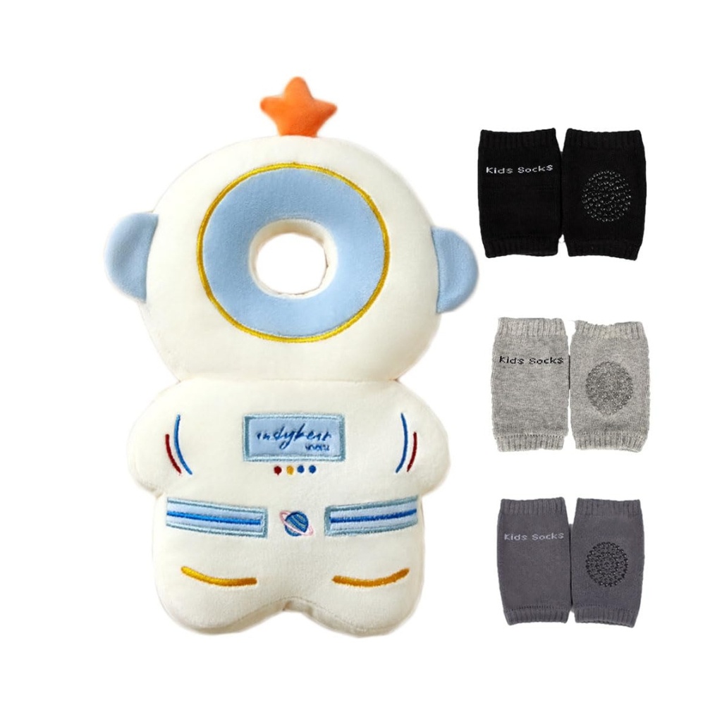 Mochila protectora de cabeza con rodilleras