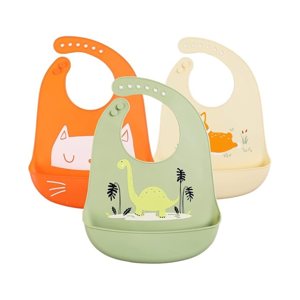 Baberos de silicón 6 meses+