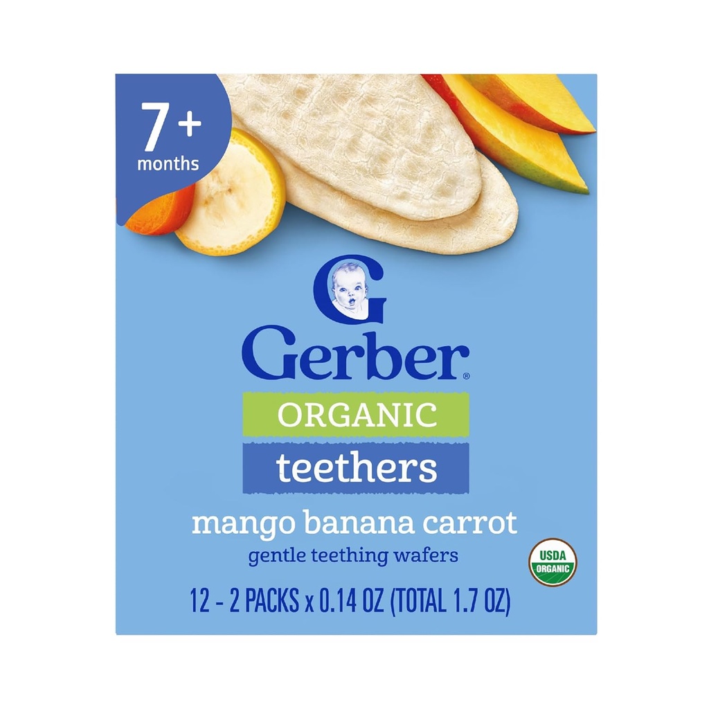 Snacks orgánicos Teethers Gerber