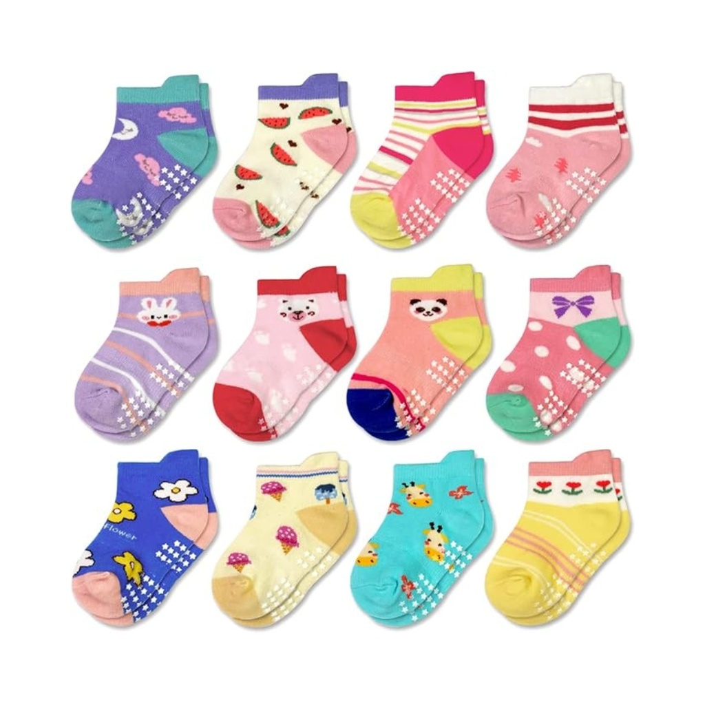 Calcetines antideslizantes con agarre 1-3 años