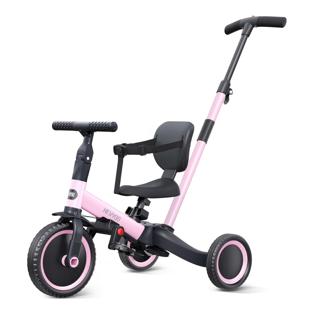 Bicicleta de equilibrio con tres ruedas convertible