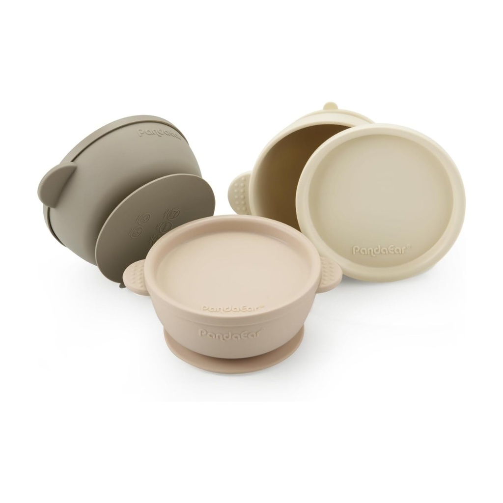Platos hondos con tapa PandaEar