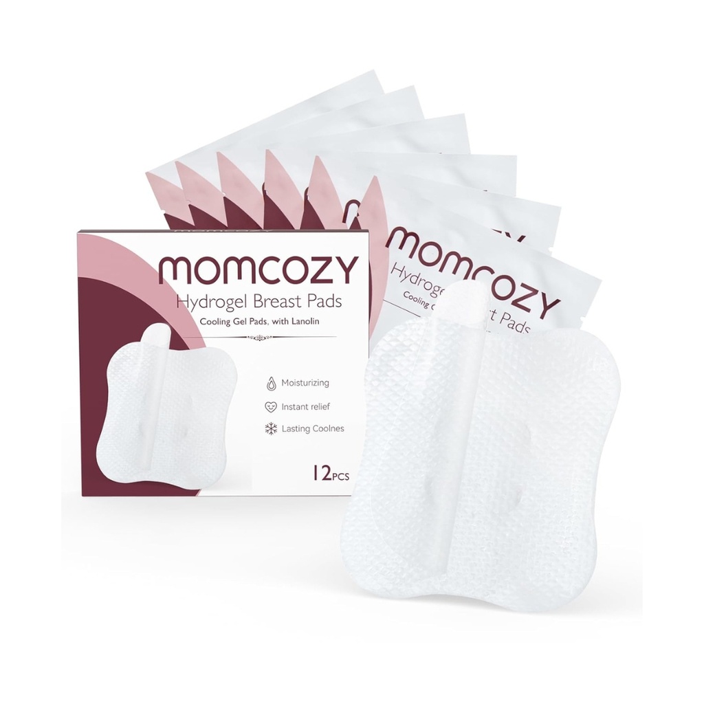 Almohadillas calmantes de hidrogel para pezones - Momcozy