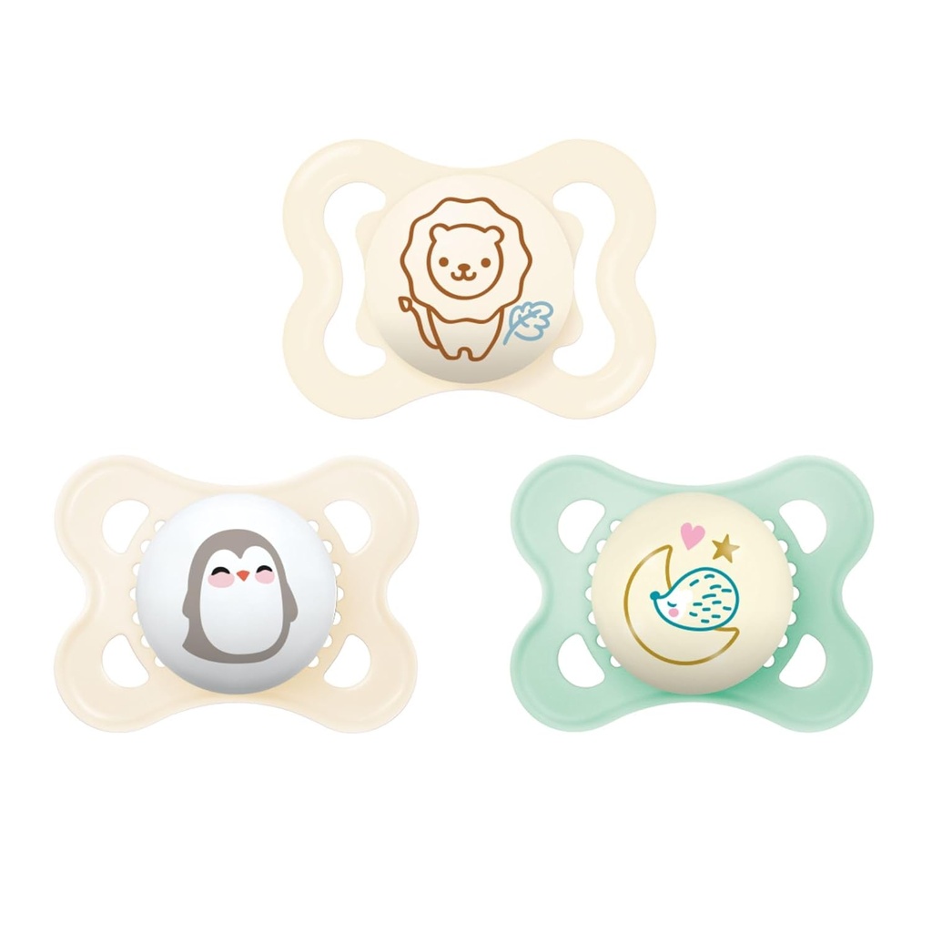Kit variado de 3 chupetes, 0-6 meses Mam
