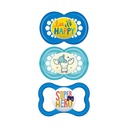 Kit variado de 3 chupetes, 12-16 meses Mam