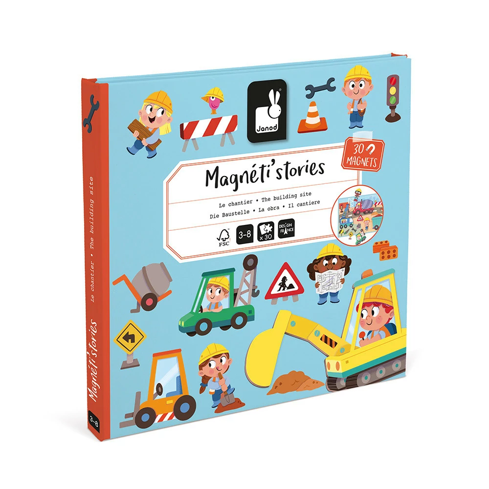 Libro Magnético de Construcción - Janod