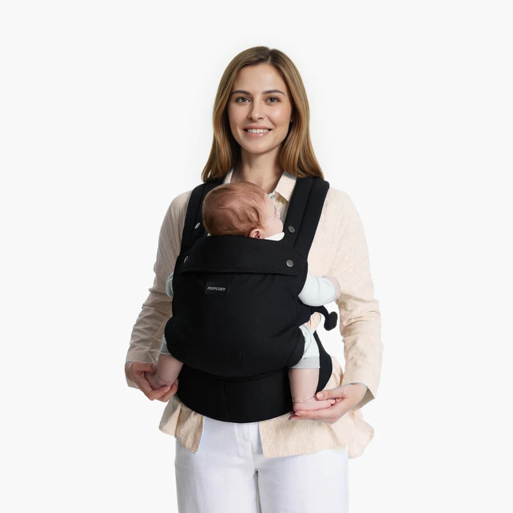 Portabebés de algodón con soporte lumbar - Momcozy