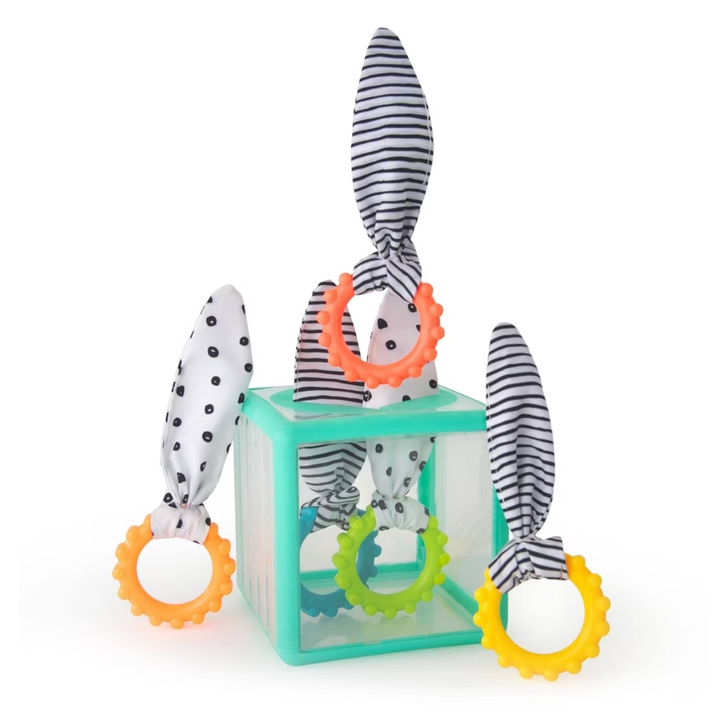 Caja Sensorial de Aros con Pañuelo - Sassy Toys