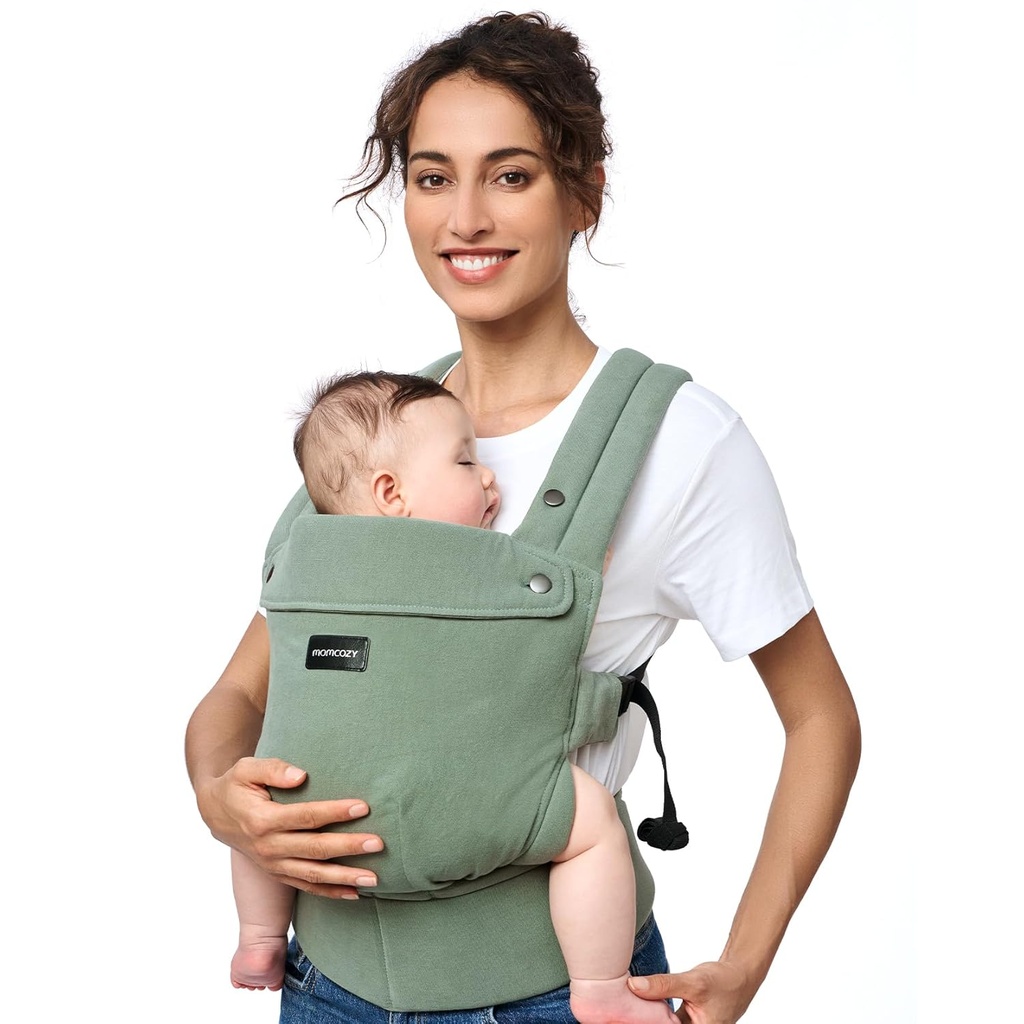 Portabebés Ergonómico de Algodón y Lino Natural - Momcozy