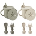 Set 2 en 1 de Vasos de Entrenamiento con Pajilla + Snack Cup