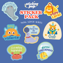 Pack de 15 Stickers Vinil Waterproof Sticker Pop