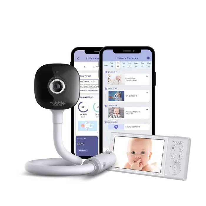 Monitor de Bebé Portátil 2K Pantalla HD GoBaby AI - Hubble Connected
