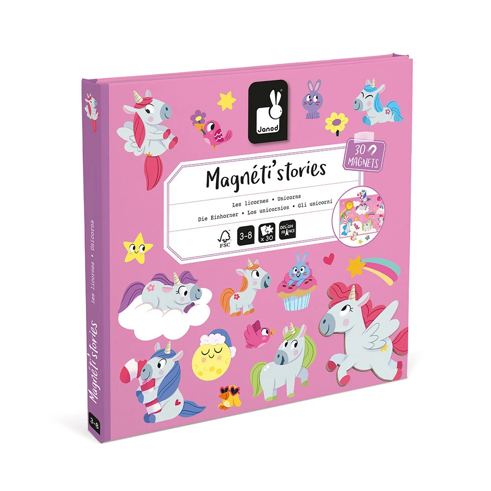 Libro Magnético de Unicornios - Janod