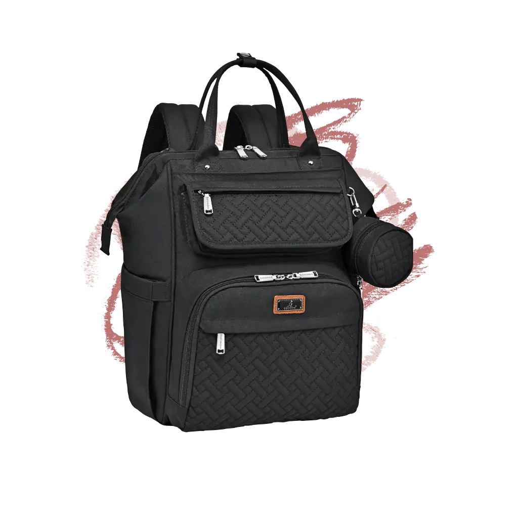 Mochila Pañalera con Apertura Amplia (Wide Top) - BabbleRoo