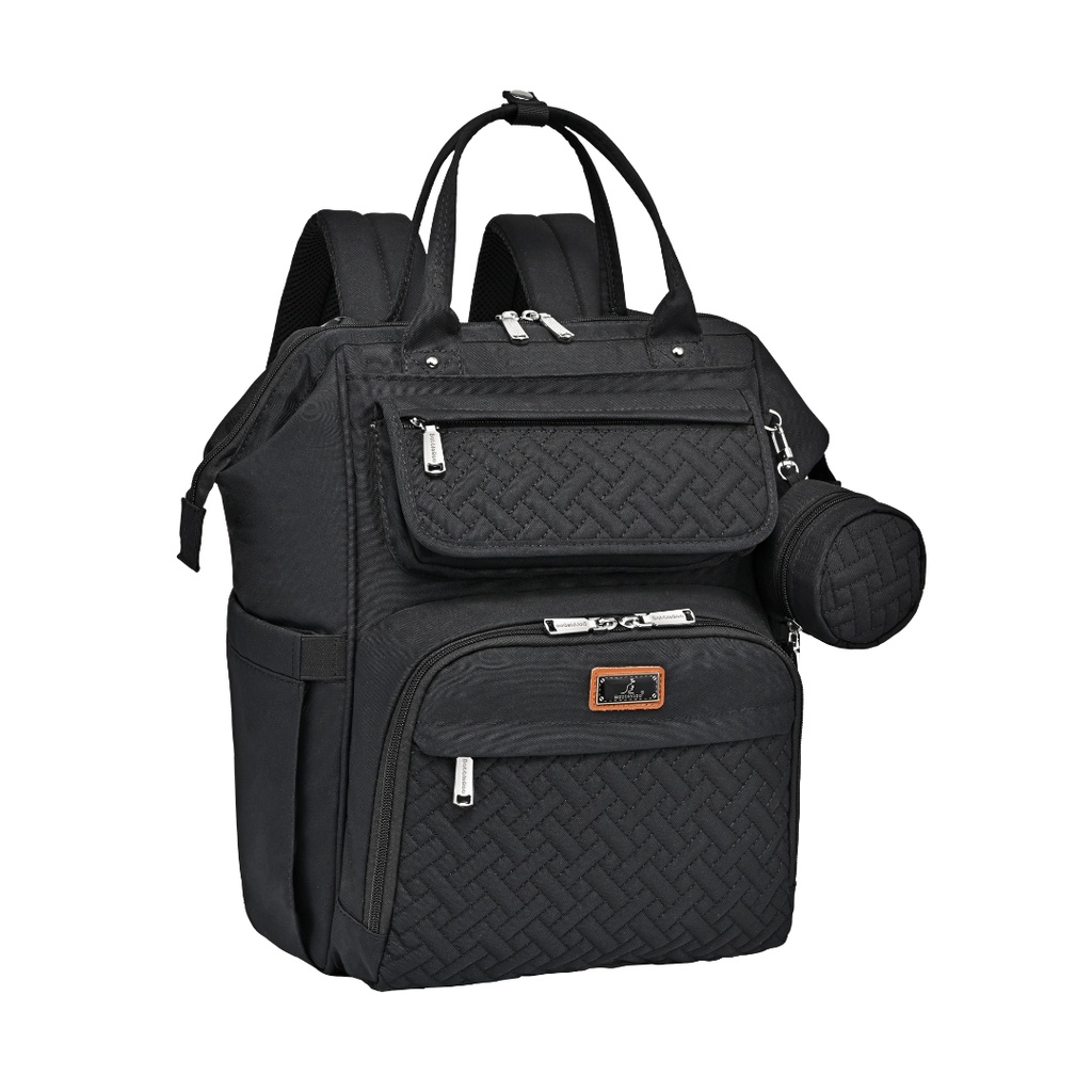 Mochila Pañalera con Apertura Amplia (Wide Top) - BabbleRoo