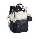 Mochila Pañalera de Cuero Vegano con Apertura Amplia (Wide Top) - BabbleRoo